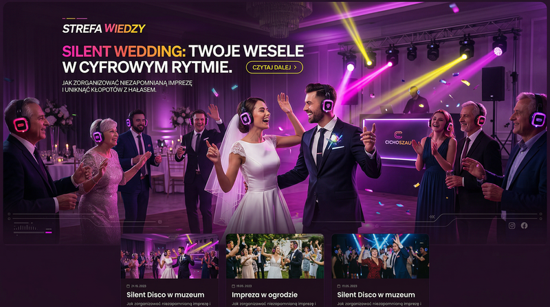 Silent Wedding: Czy cicha dyskoteka na weselu to absolutny hit sezonu?