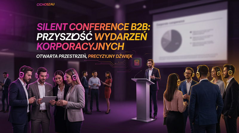 Silent Conference: Jak zorganizować nowoczesną konferencję B2B bez ścian i barier akustycznych?